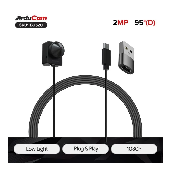 Caméra couleur 2 MP USB ArduCAM IMX291B0520