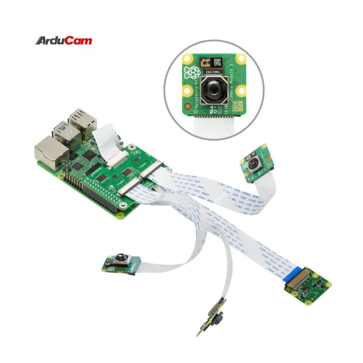 Exemple d'utilisation Adaptateur ArduCam multi caméra pour Raspberry