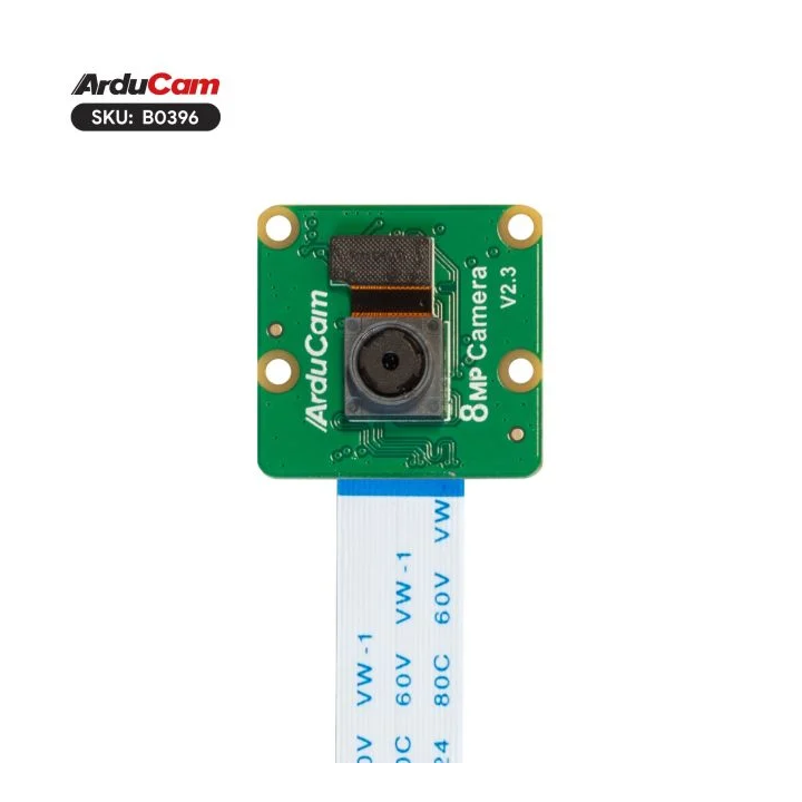 Vue avant des caméras Kit Arducam HAT 4 caméras 8 MP pour Raspberry