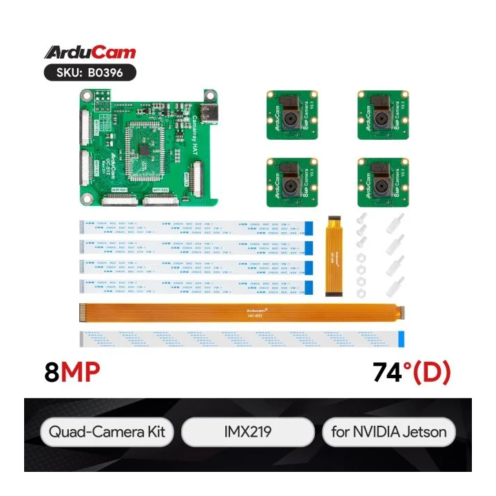 Le kit Arducam HAT 4 caméras 8 MP pour Raspberry