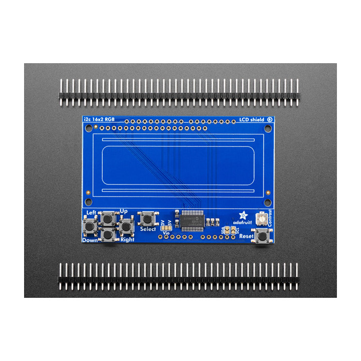 Détail du kit afficheur RGB 2 x 16 caractères pour Raspberry