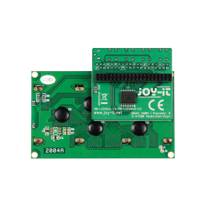 Vue arrière du module afficheur LCD 4 x 20 pour Raspberry Pi