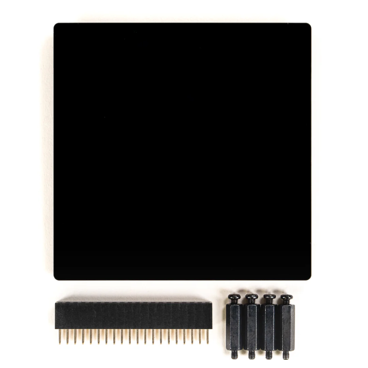 L'afficheur graphique carrée HyperPixel  4.0" - TOUCH et ses accessoires