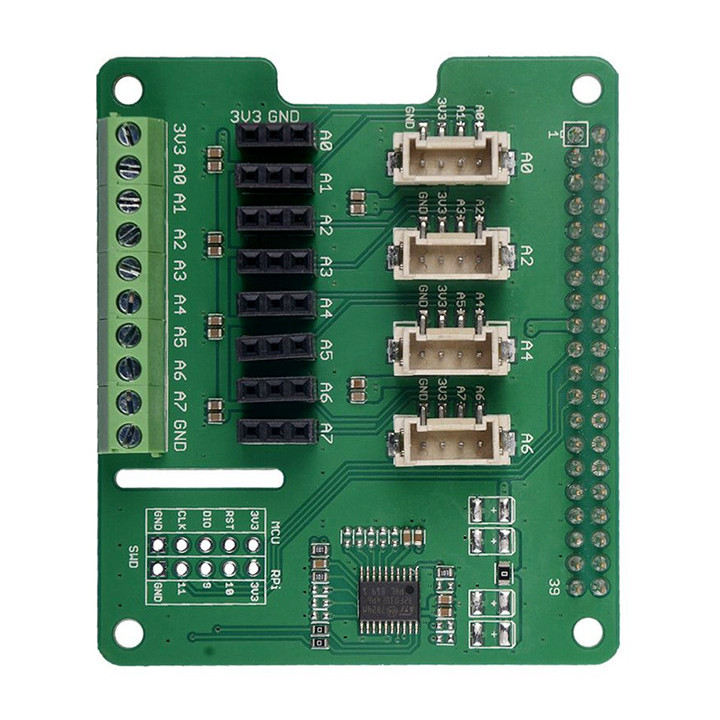Shield ADC 8 canaux Seeed Studio pour Raspberry