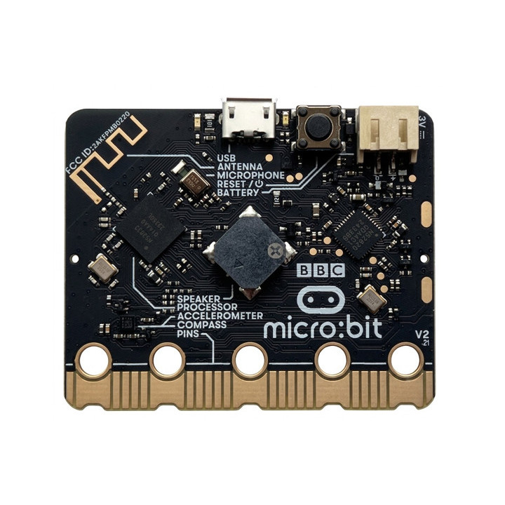 Vue de la face arrière de la carte de développement programmable microbit v2