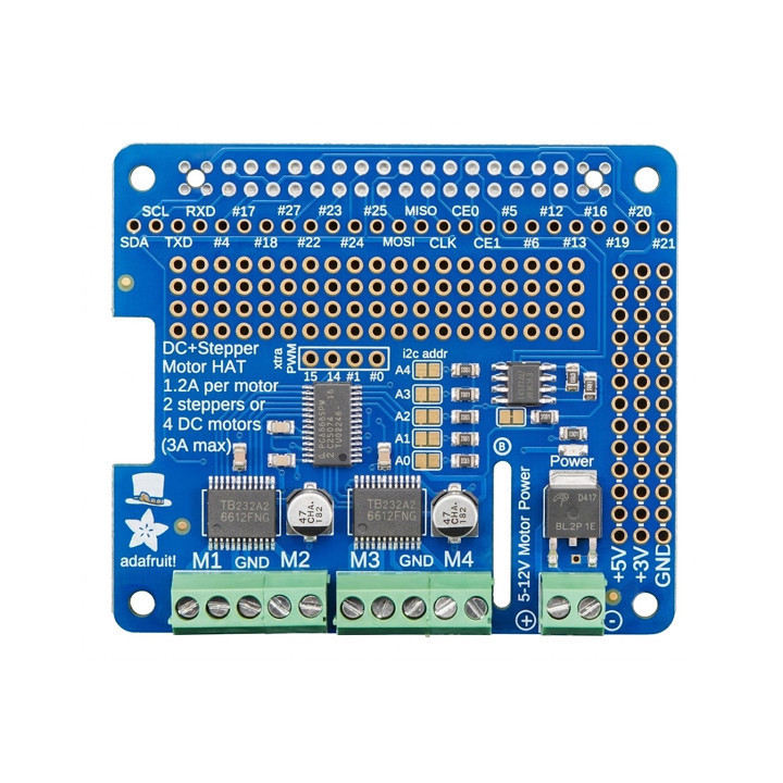 Platine Shield DC & Stepper Motor HAT pour Raspberry