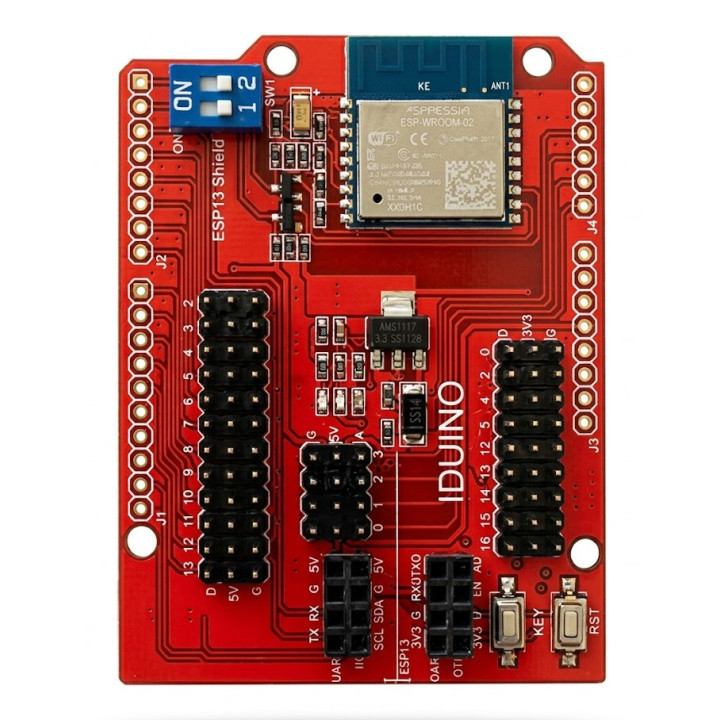 Vue de dessus du Shield WiFi ESP8266 pour Arduino®
