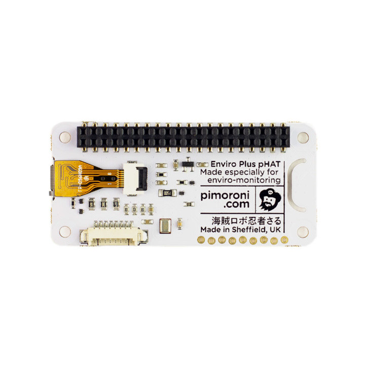 Vue arrière de la platine Shield environnemental Enviro pour Raspberry