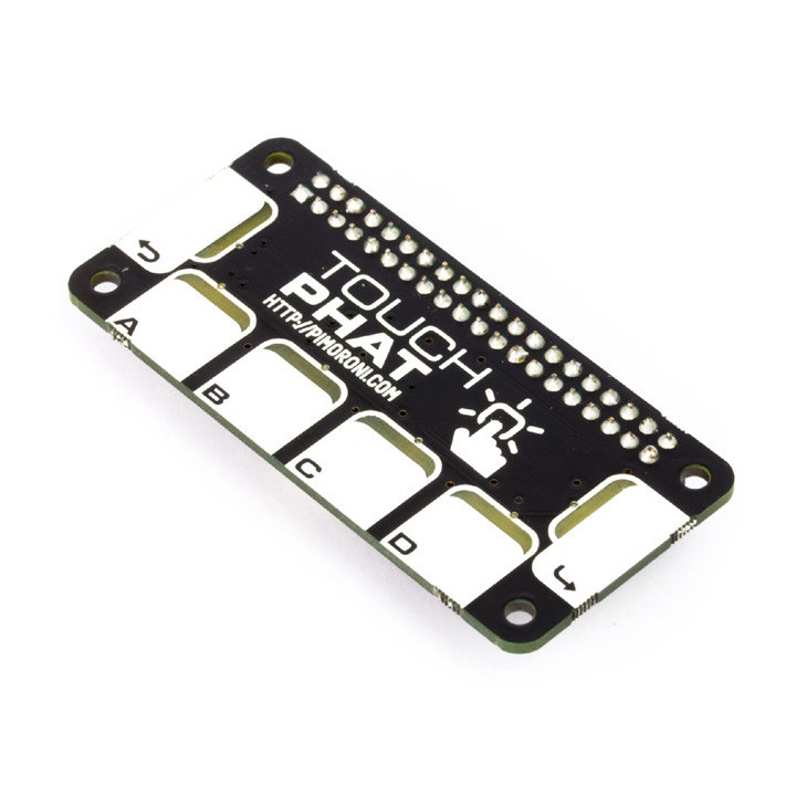 La platine d'extension Shield Touch pHAT pour Raspberry vue de côté