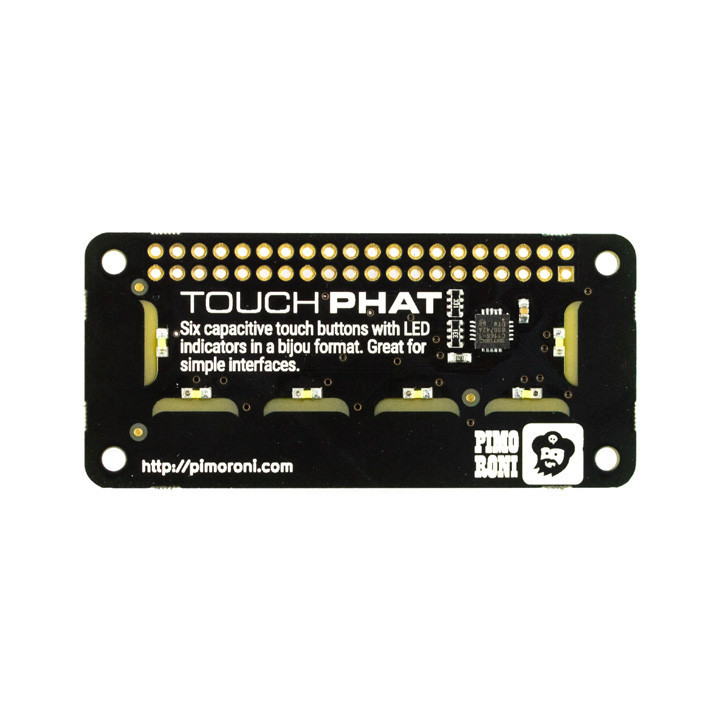 La platine d'extension Shield Touch pHAT pour Raspberry vue de dessous