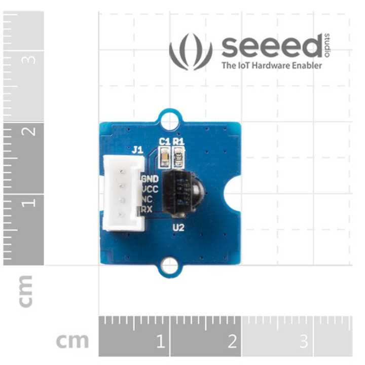 Dimension du module Grove IR (Infrared) Receiver 101020016