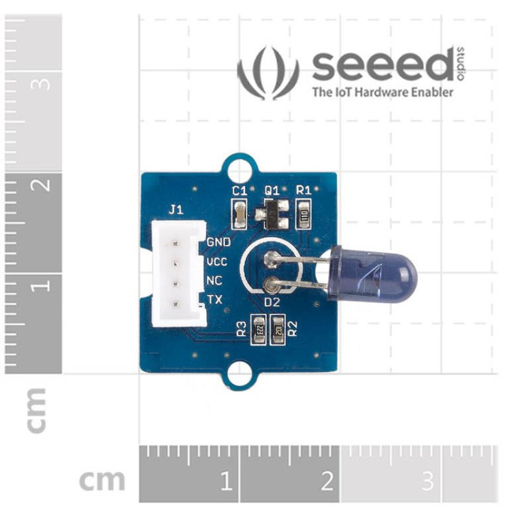 Dimensions du module Grove Infrared Emitter 101020026