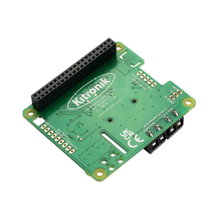 Vue arrière de la platine Shield HAT contrôle de qualité d'air Kitronik 5038