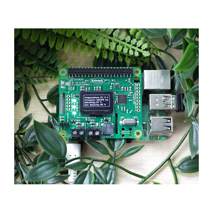 Platine Shield HAT contrôle de qualité d'air Kitronik 5038