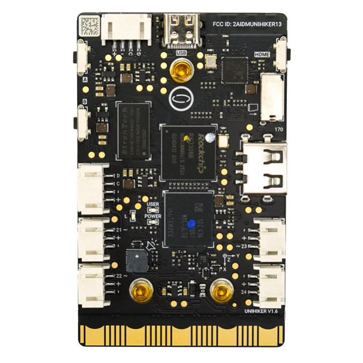 Vue arrière de la carte nano ordinateur UNIHIKER M10 DFR0706