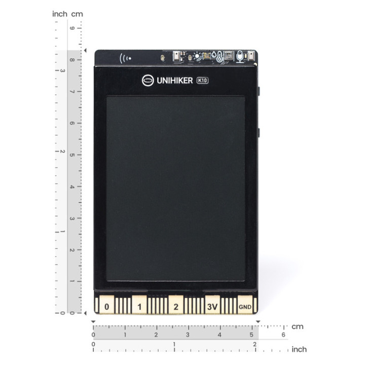 Dimensions de la carte nano ordinateur DFRobot UNIHIKER K10 DFR0992