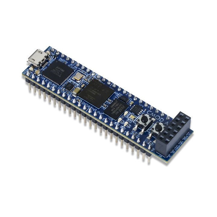 Vue de côté du module de développement FPGA Digilent Cmod A7-35T