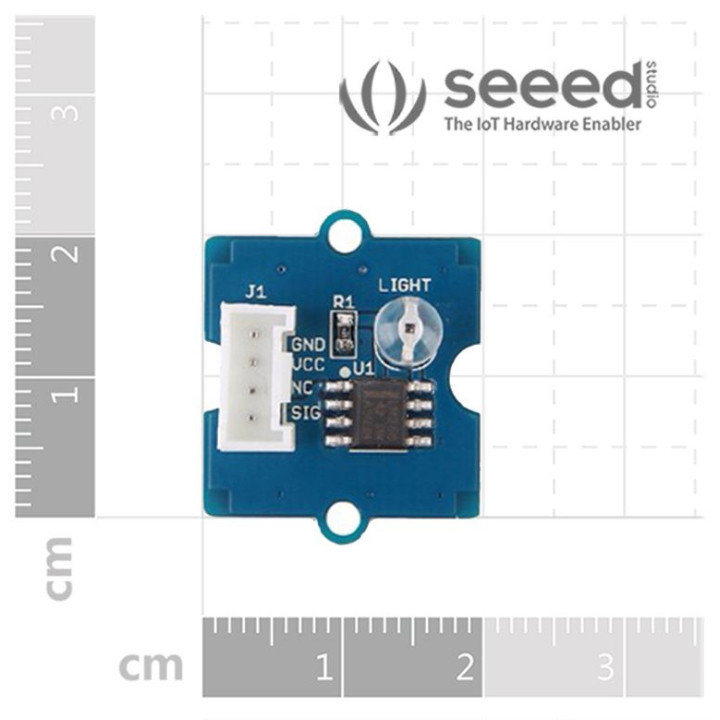 Dimensions du module Grove Light Sensor v1.2 - LS06-S Phototransistor 101020132