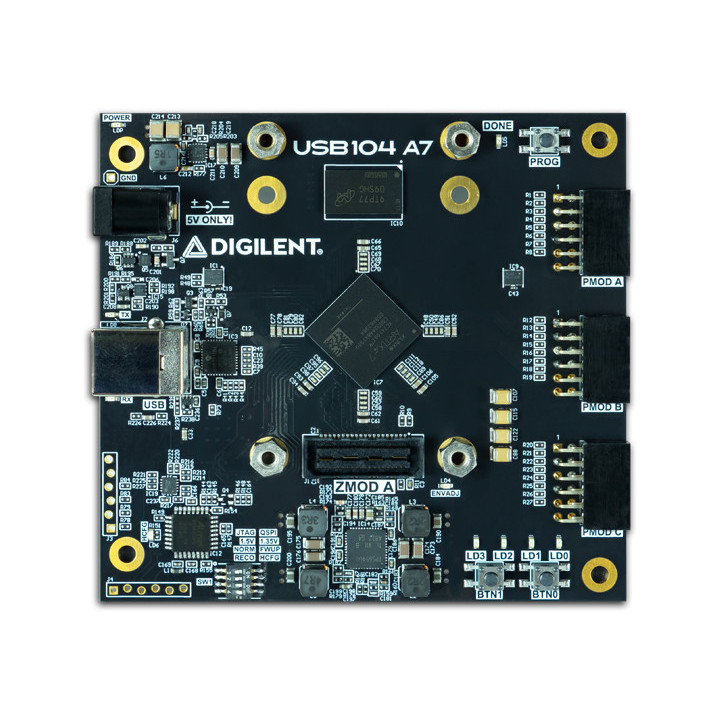 Platine USB104 A7 FPGA Artix 7, Ports Pmod & Zmod