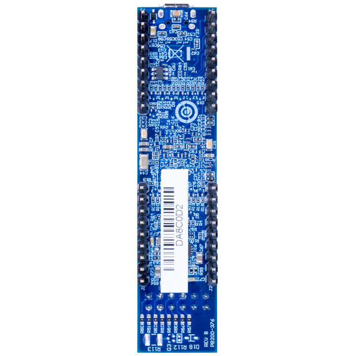 Vue de dessous du module de développement FPGA Cmod S7 Spartan-7