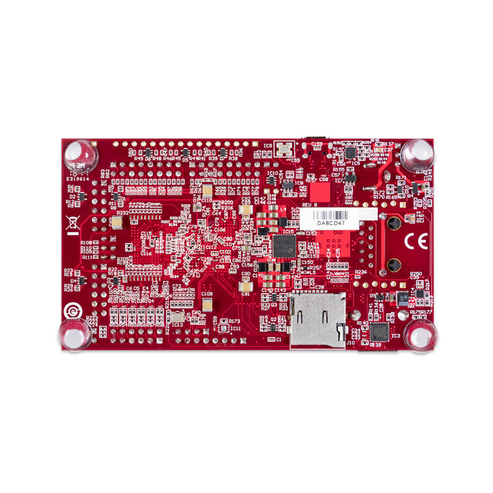 Vue arrière de la platine Cora Z7 base Zynq-7000 (ARM/FPGA SoC )