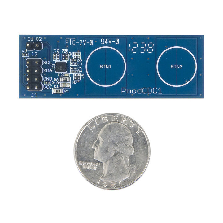 Détail du module PmodCDC1 Boutons capacitifs