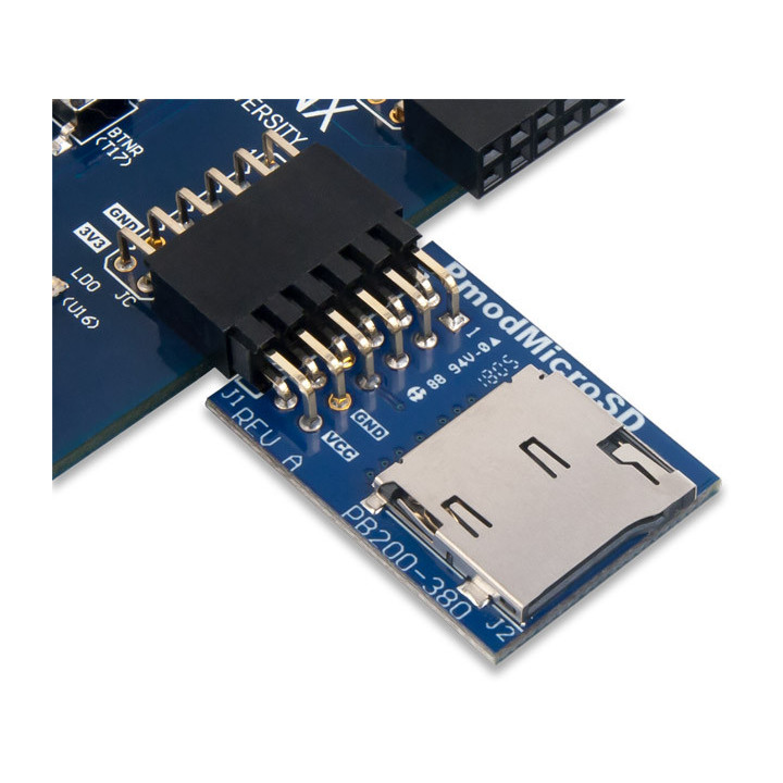 Exemple d'utilisation du module PmodMSD pour carte mémoire MicroSD™