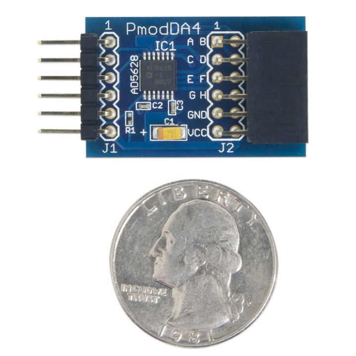 Détail du module PmodDA4 - convertisseurs (N/A) ADA5628