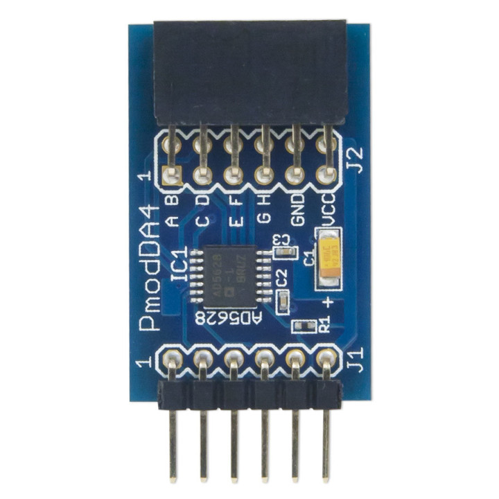 Vue avant du module PmodDA4 - convertisseurs (N/A) ADA5628