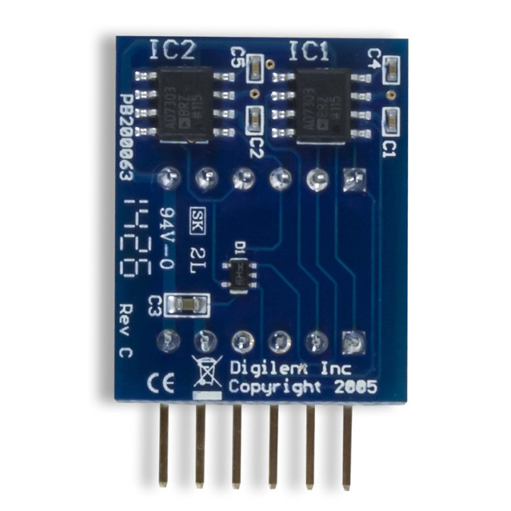 PMODDA1 : Convertisseurs N/A AD7303D résolution sur 8 bits