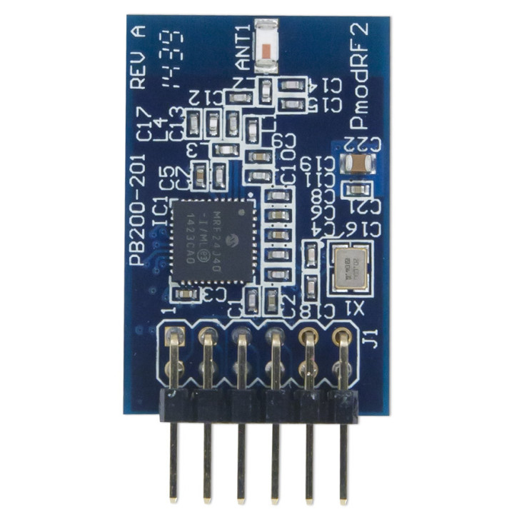 Face avant du module PmodRF2 transceiver 2,4 GHz