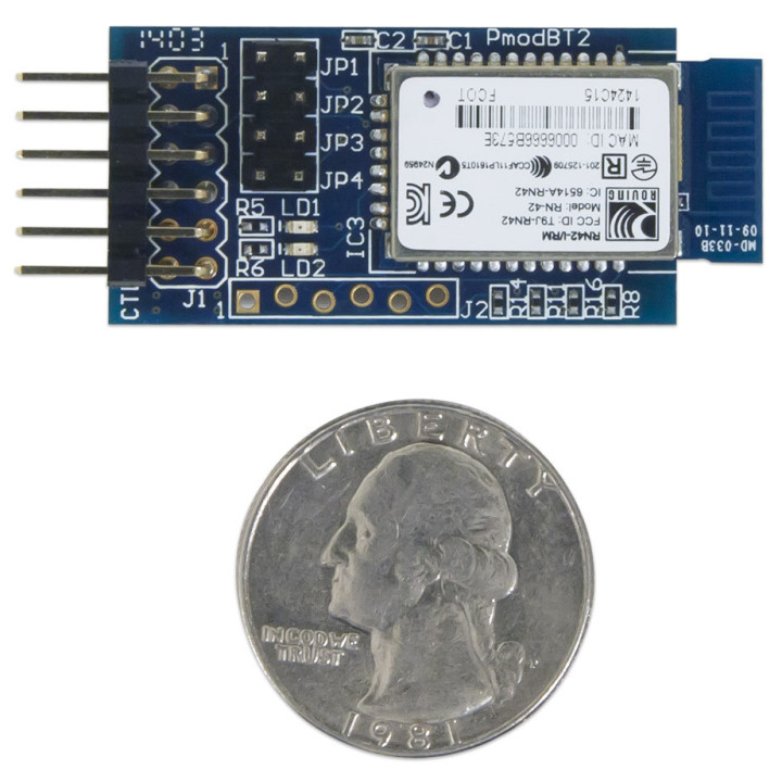 Détail du module PmodBT2 Bluetooth™ RN-42