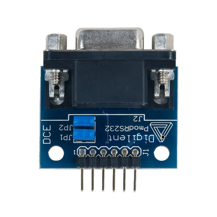 Vue avant du module PmodRS232 - Interface RS232