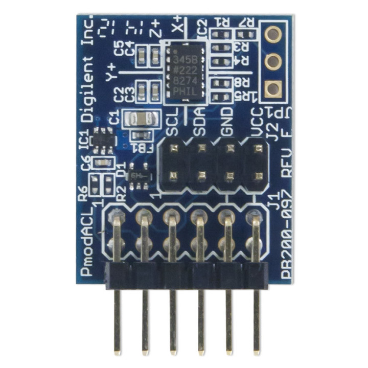 Face avant du module PmodACL - accéléromètre 3 axes ADXL345
