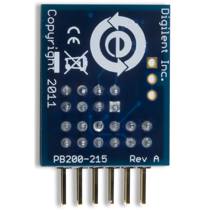Vue arrière du module PmodGYRO - gyroscope 3 axes L3G4200D