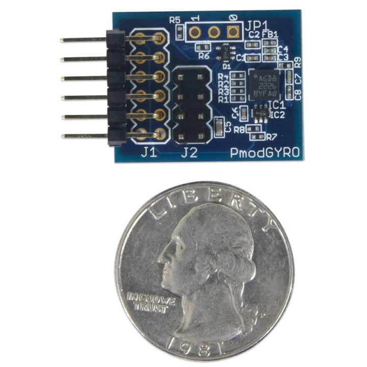 Détail du module PmodGYRO - gyroscope 3 axes L3G4200D