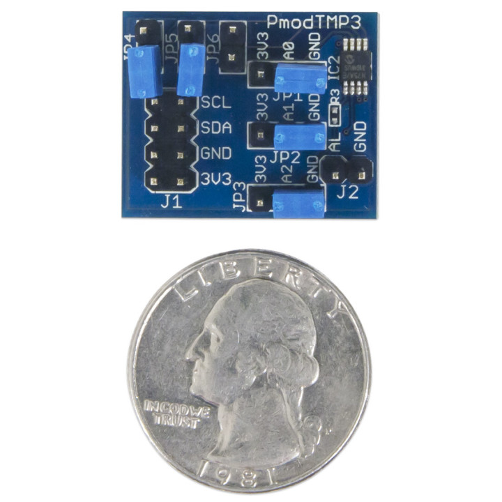 Détail du module PmodTMP3 - thermomètre TCN75AVUA