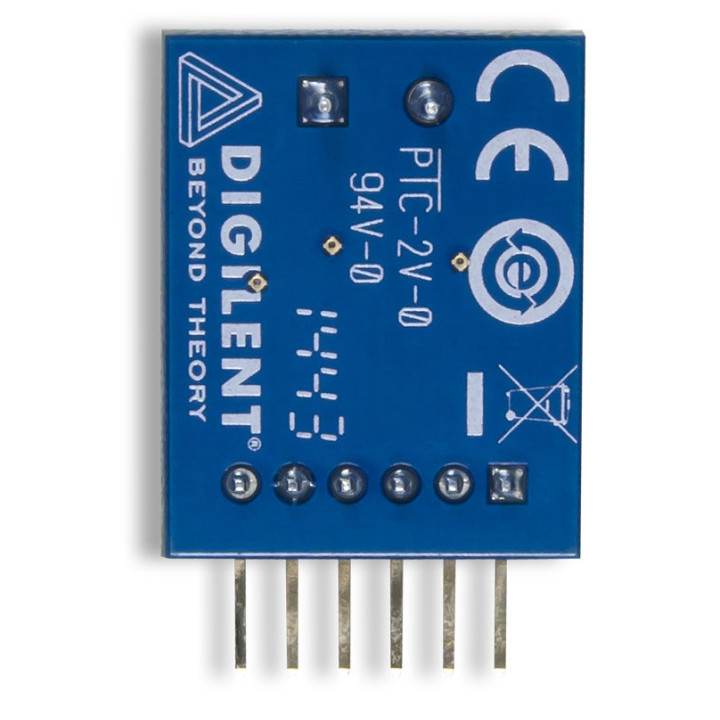 Vue arrière du module PmodTC1 - thermocouple type-K MAX31855