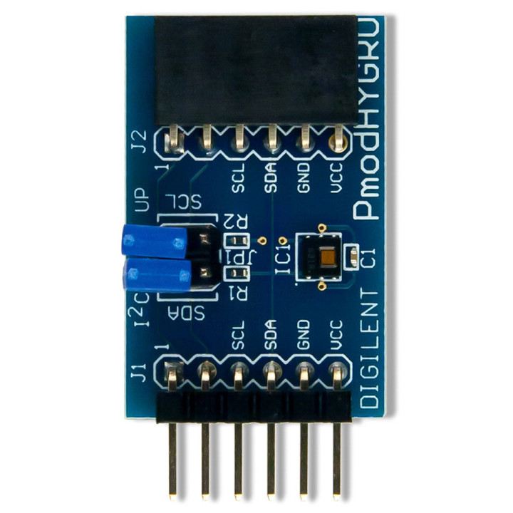 Vue de face du module PmodHYGRO - hygromètre - température