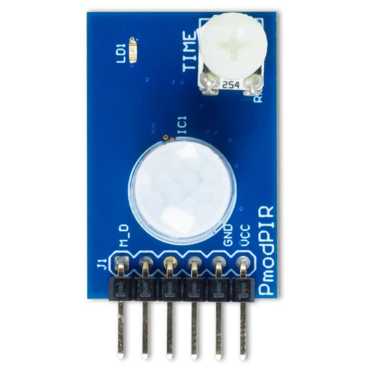 Vue de face du module PmodPIR - capteur infrarouge EKMC1601111