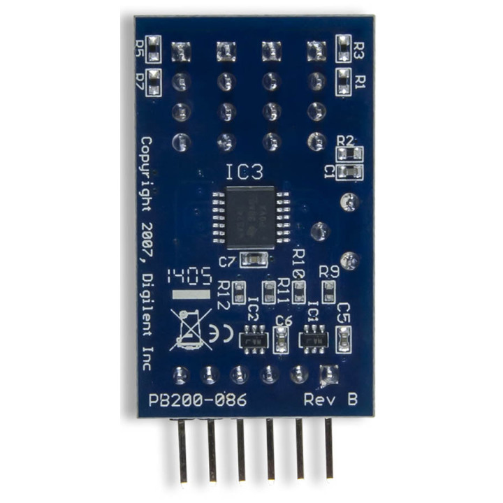 Vue arrière du module PmodLS1 - comparateur 4 entrées