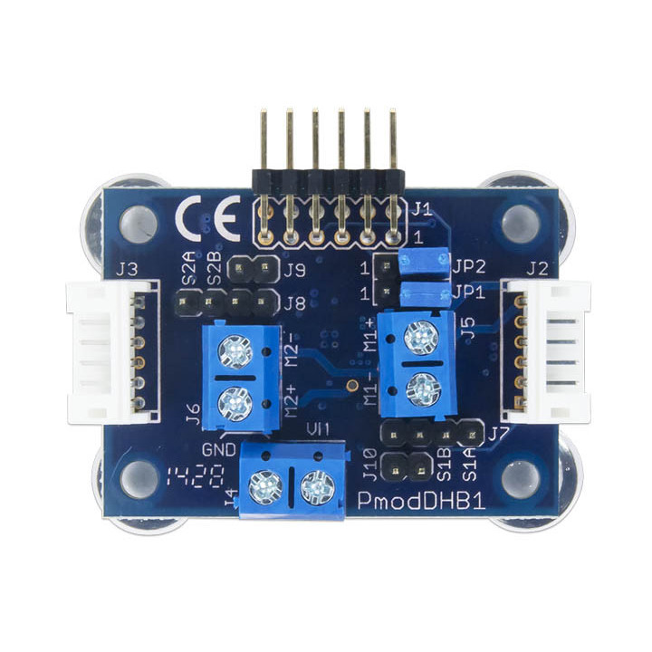 Vue de face du module PmodDHB1 - double pont en H