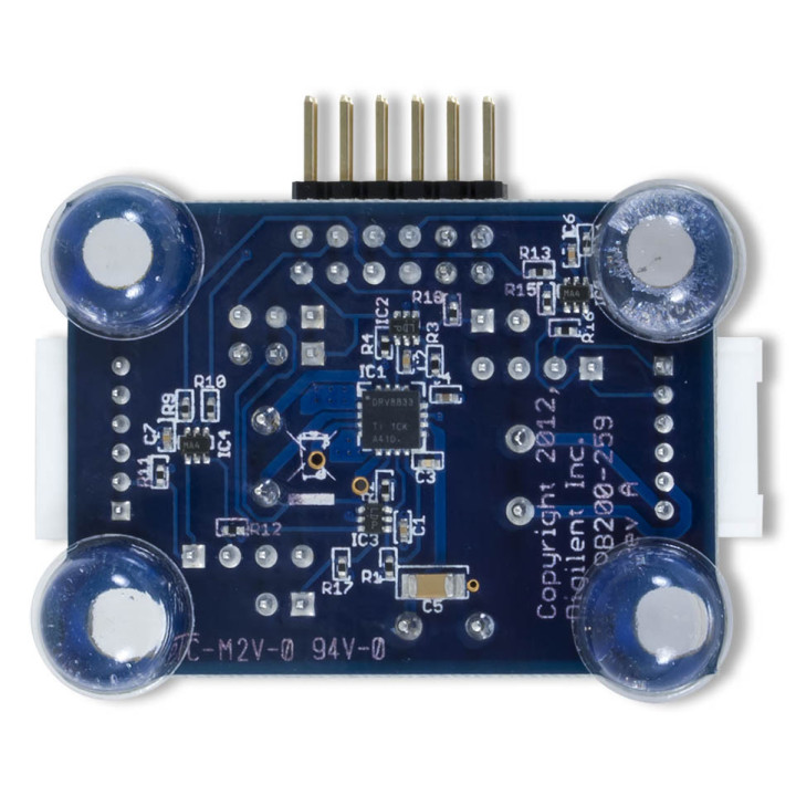 Vue arrière du module PmodDHB1 - double pont en H