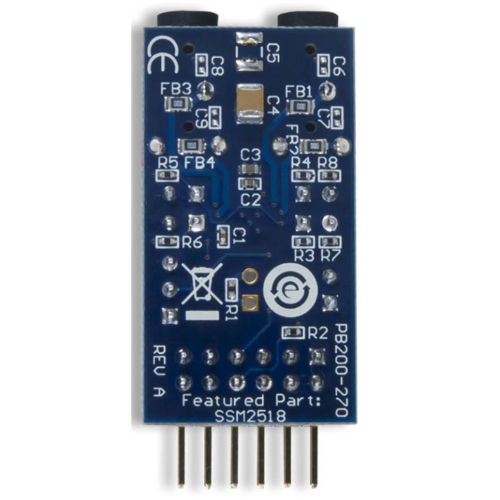 Vue arrière du module PmodAMP3 - amplificateur audio 2 W