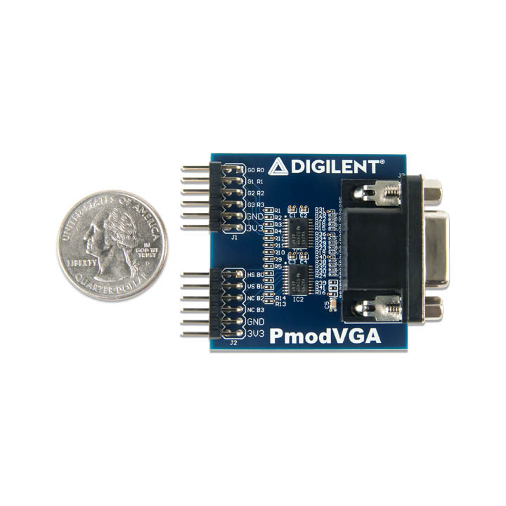 Détail du module PmodVGA - port VGA