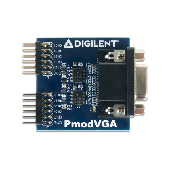 Vue face avant du module PmodVGA - port VGA