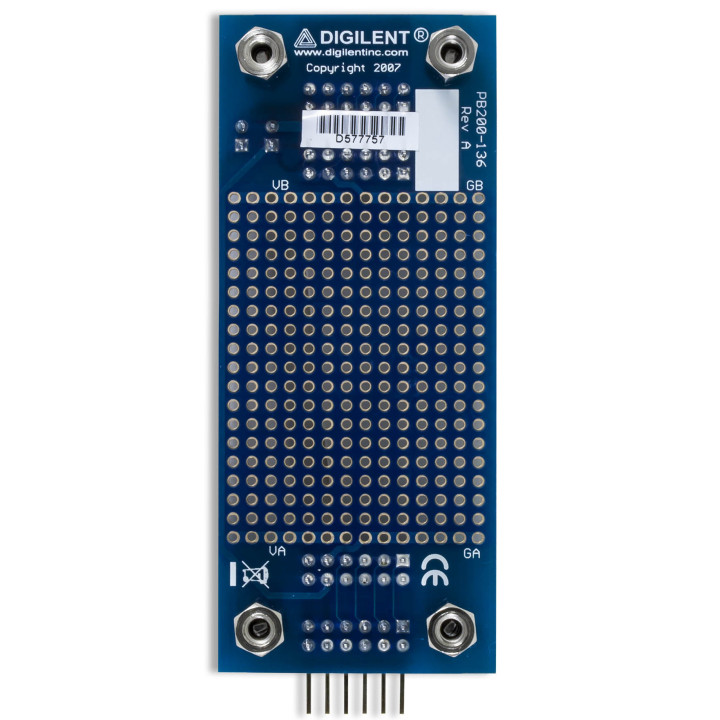 Vue de face du module PmodBB - platine de connexion