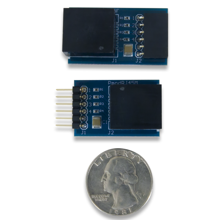Détail des modules PmodRJ45 - connecteurs RJ45