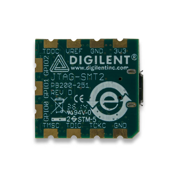 Vue arrière du module de programmation à montage en surface JTAG-SMT2