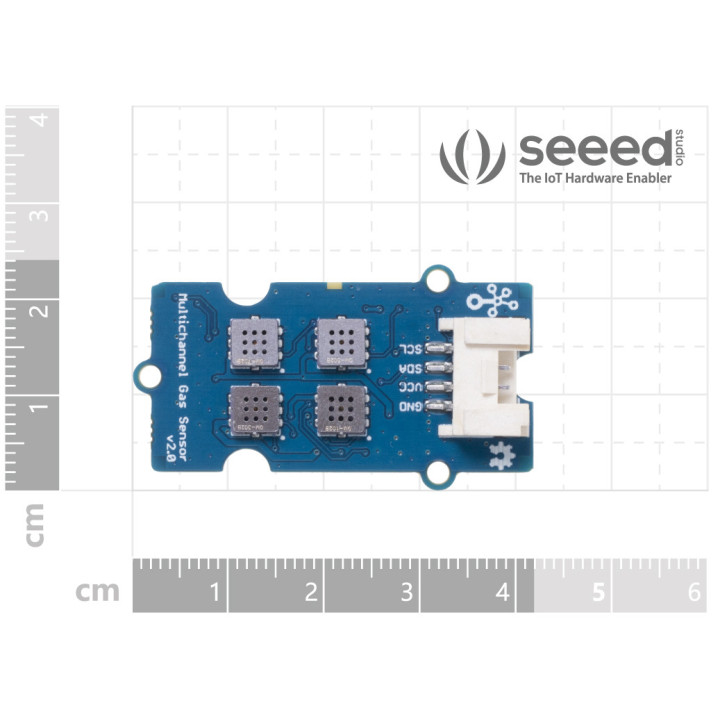 Dimensions du module Grove Multichannel Gas Sensor v2 - Besides CO, NO2, C2H5CH, VOC - MEMS gas sensor 101020820